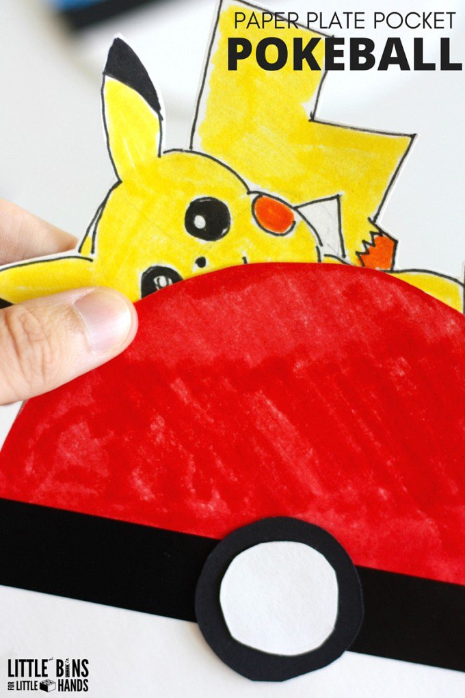 Paper Plate Pokemon Go crafts