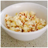 cheesy paprika popcorn, kids party food ideas, popcorn recipe, kids party perth