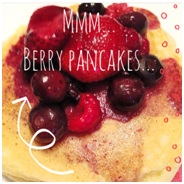 berry panckae recipe, sleepover party breakfast
