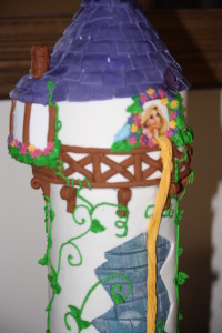 Attention to detail of the Rapunzel Cake decoration is stunning